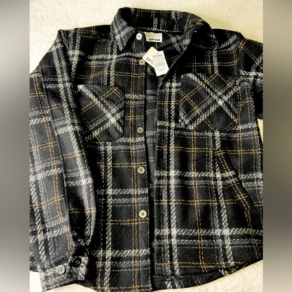 Zumiez Mens Shacket black and mocha